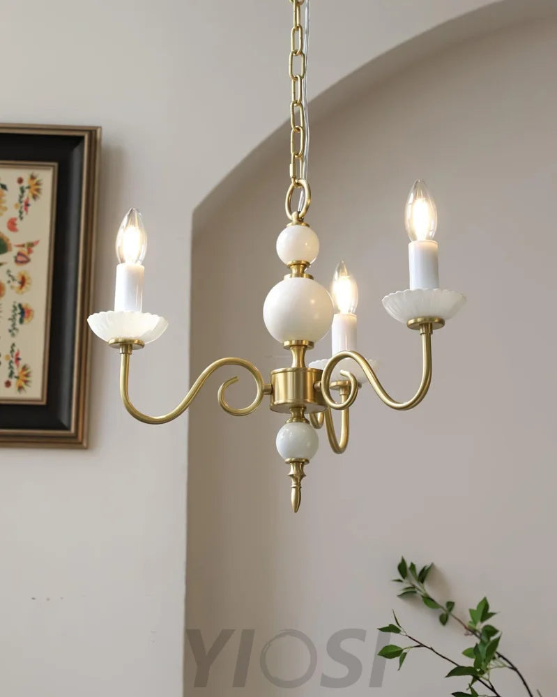 Candle Style Carlita Chandelier with 3/5 heads - Candle-1-Yiosilamp