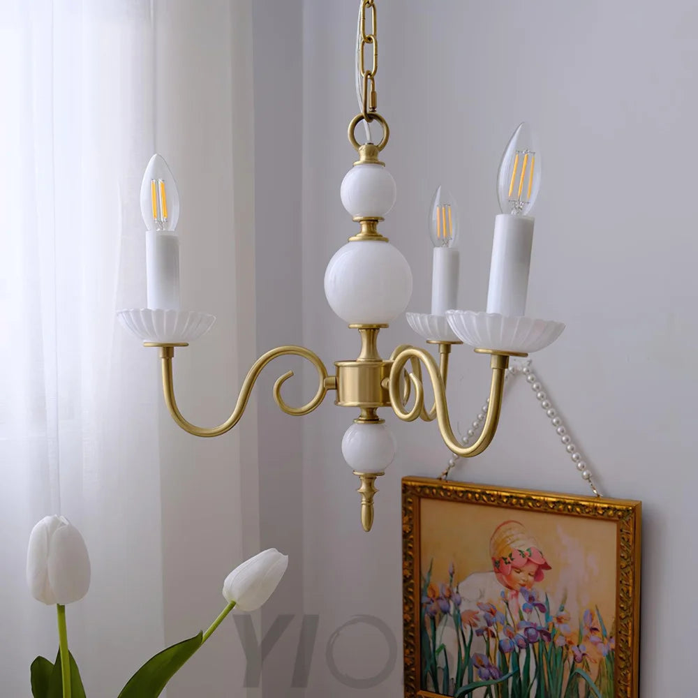 Candle Style Carlita Chandelier with 3/5 heads - Candle-1-Yiosilamp