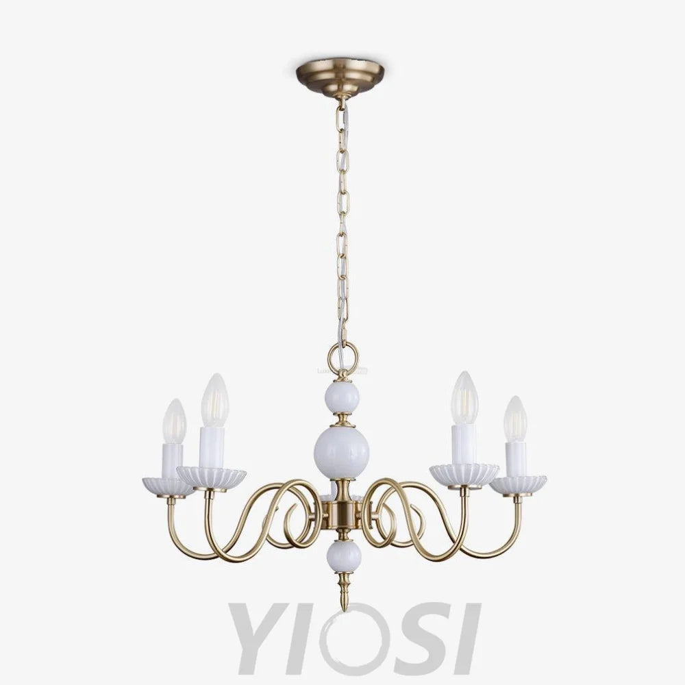 Candle Style Carlita Chandelier with 3/5 heads - Candle-1-Yiosilamp