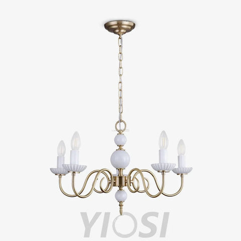 Candle Style Carlita Chandelier with 3/5 heads - Candle-1-Yiosilamp