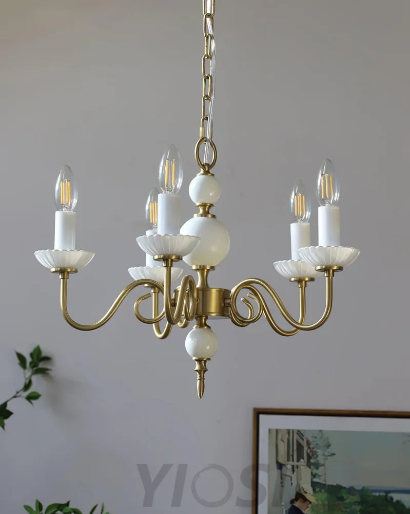 Candle Style Carlita Chandelier with 3/5 heads - Candle-1-Yiosilamp