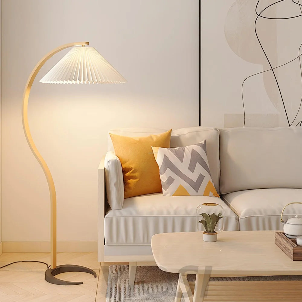 Caprany Floor Lamp - Drapery-1-Yiosilamp