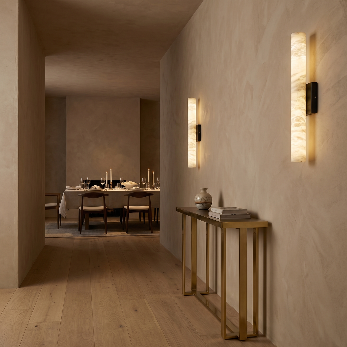 Yiosi Capsula Vertical Stone Tube Wall Sconce - Image 4