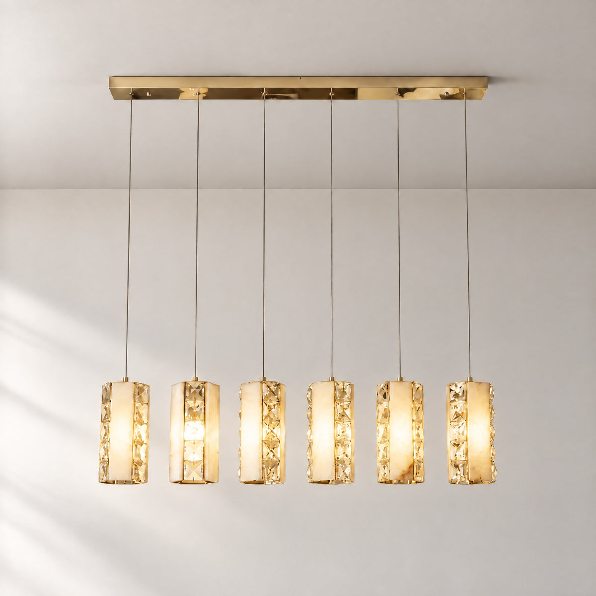 Caratelle Cluster Lights Over Dining Table