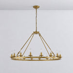 Cartwheel Chandelier 16-Light - Gold – lights off