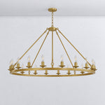 Cartwheel Chandelier 20-Light - Gold – lights off