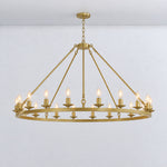 Cartwheel Chandelier 20-Light - Gold – lights on