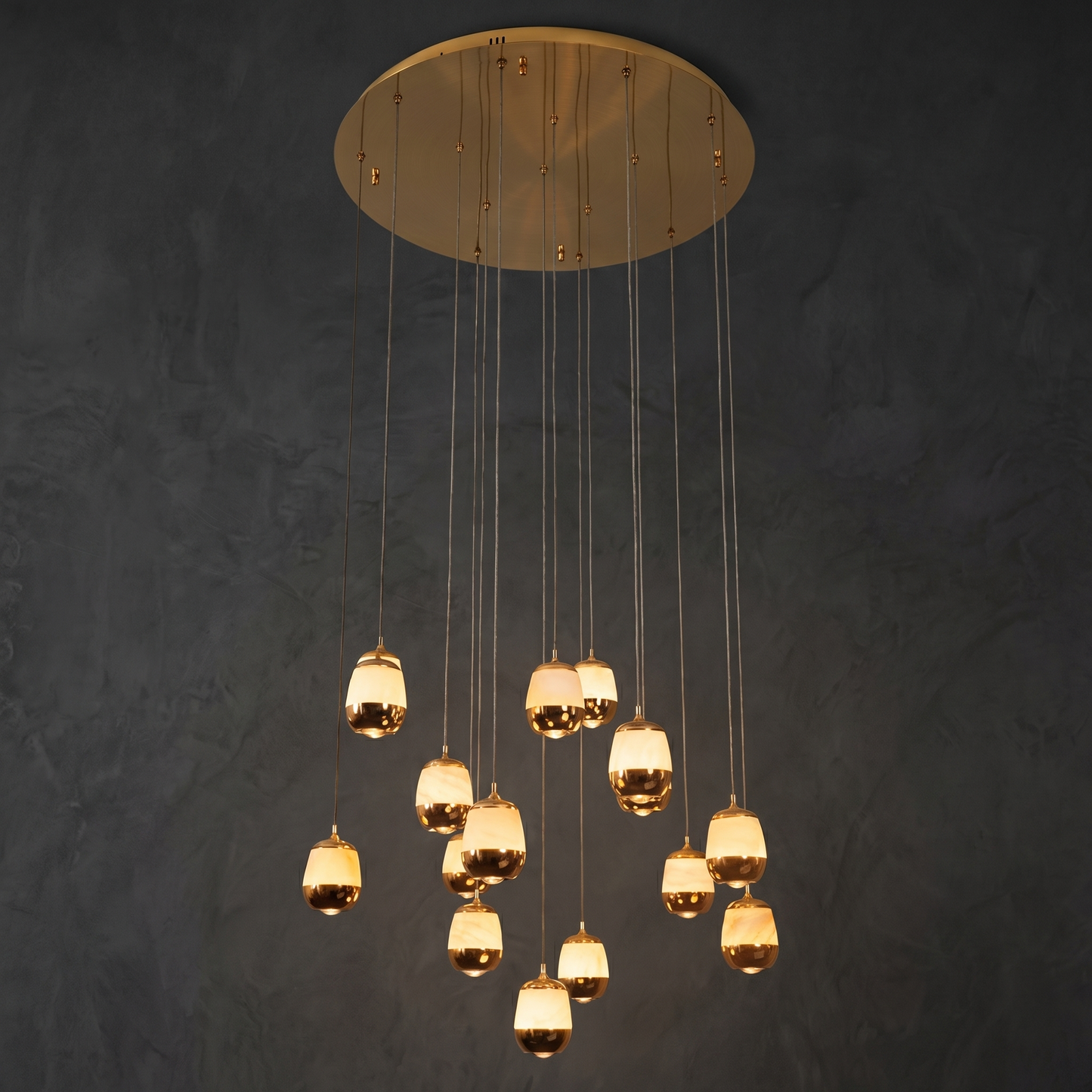 Yiosi Cascata Cluster Ball Gold Pendant Light - Image 1