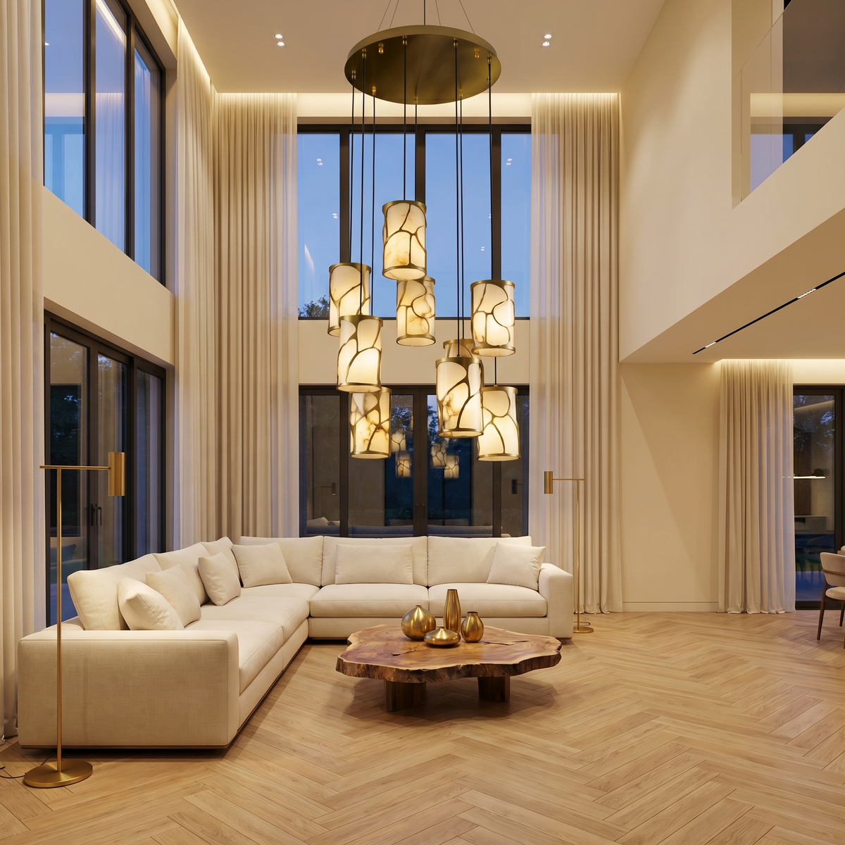 Yiosi Cascata Cylinder Cluster Pendant Light - Image 3