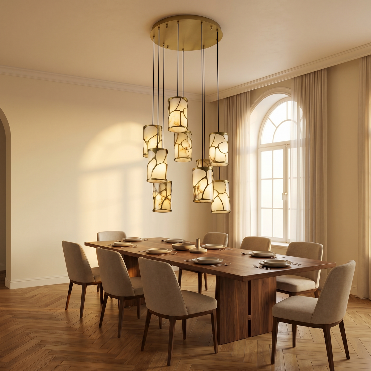 Yiosi Cascata Cylinder Cluster Pendant Light - Image 4