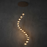 Yiosi Cascata Drop Spiral Pendant Light - Image 1