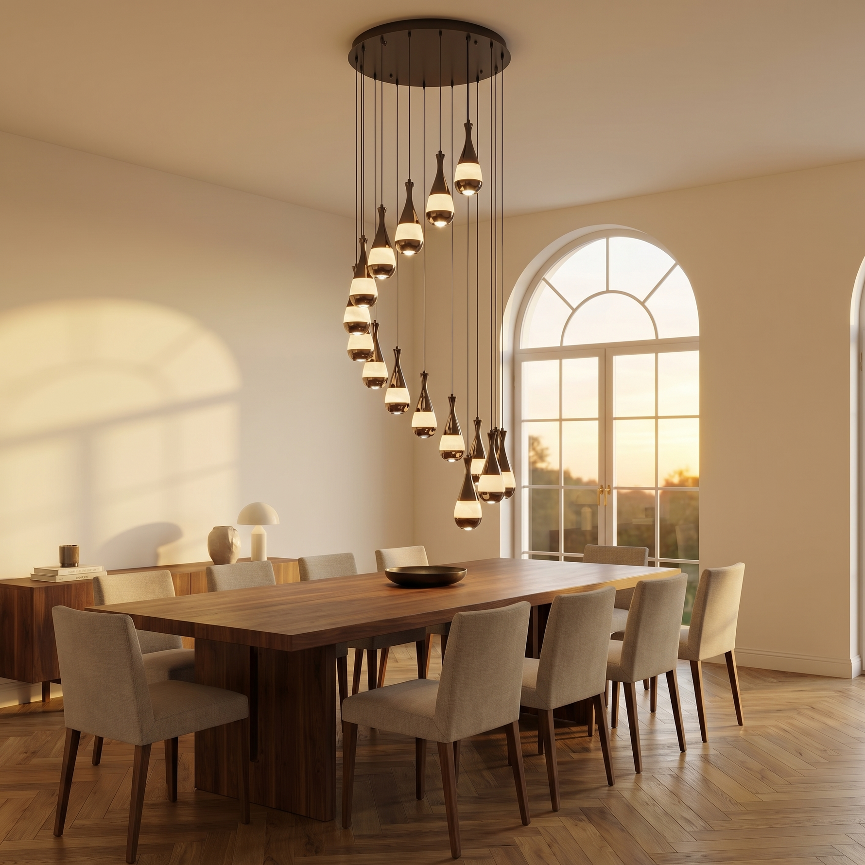 Yiosi Cascata Drop Spiral Pendant Light - Image 4