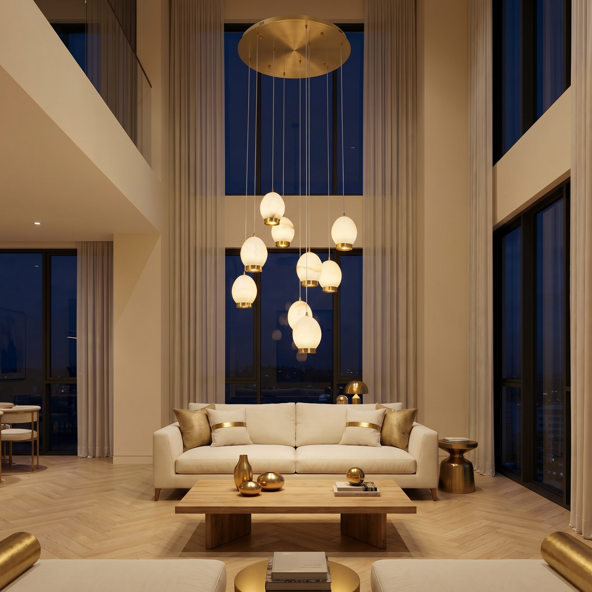 Yiosi Cascata Egg Cluster Pendant Light - Image 3