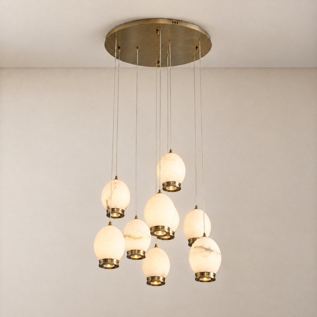 Cascata Modern Alabaster Chandelier Lighting