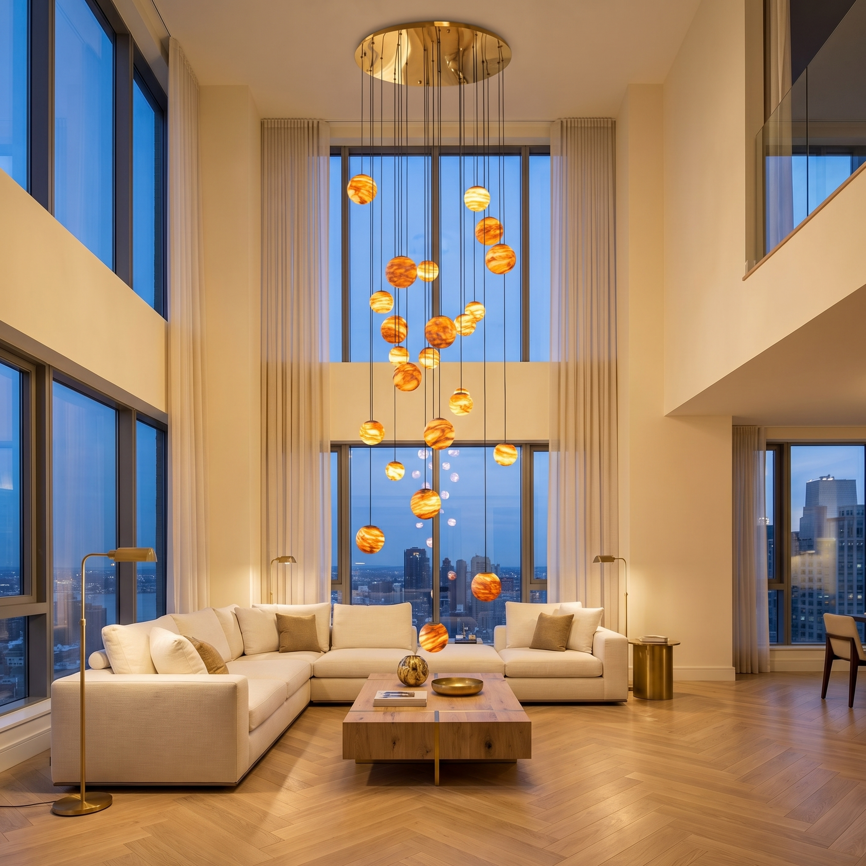 Yiosi Cascata Planet Cluster Pendant Light - Image 3