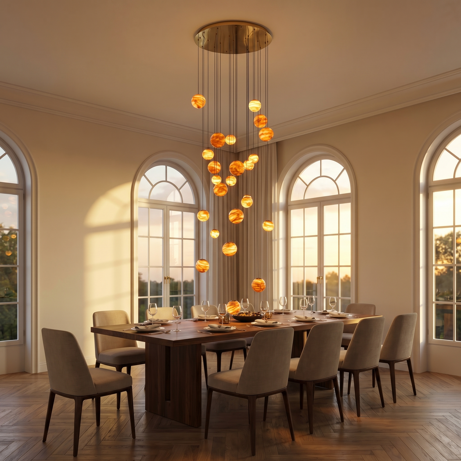Yiosi Cascata Planet Cluster Pendant Light - Image 4