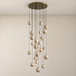 Cascata Planet Modern Cluster Chandelier 31.5" D – lights off