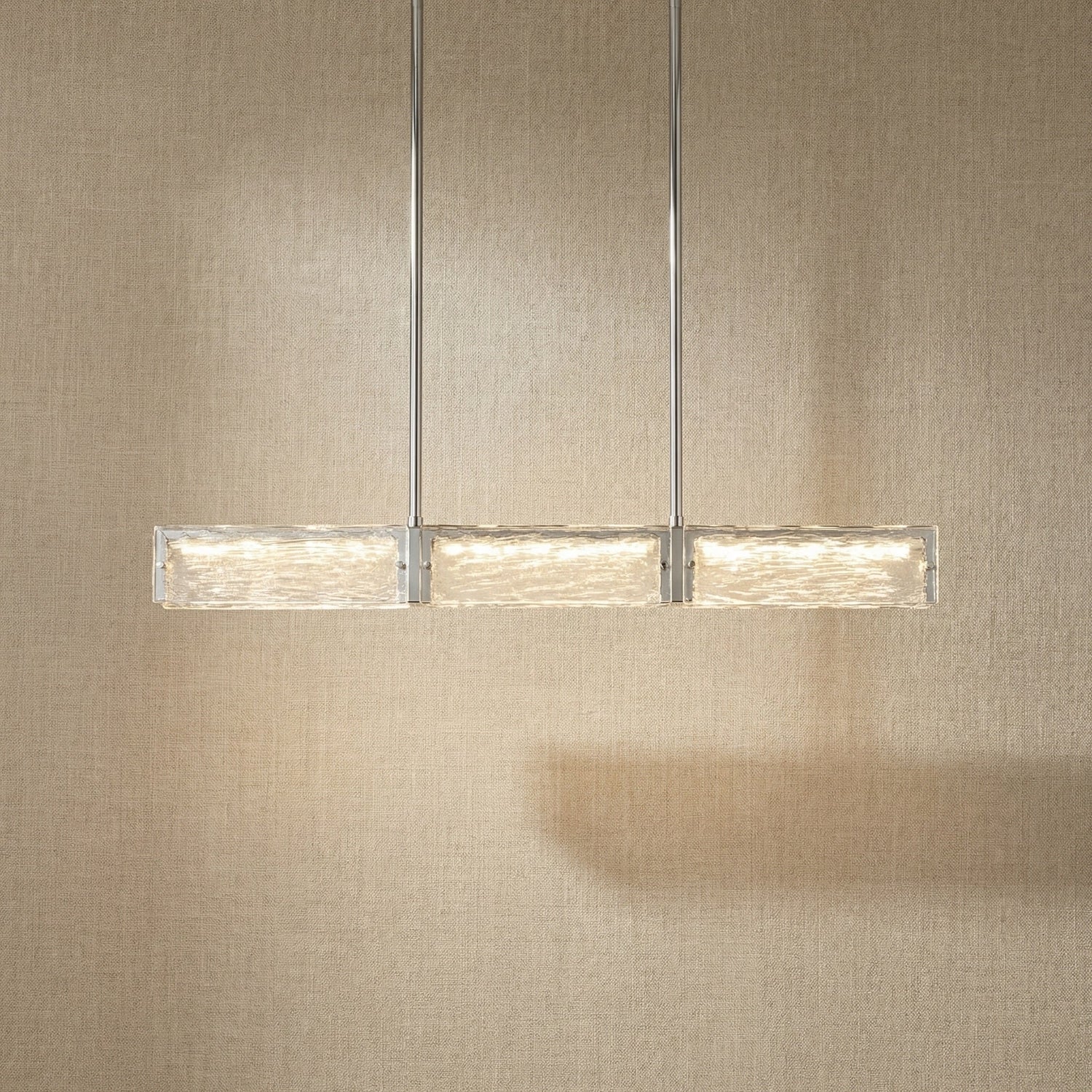 Halo Glass linear Chandelier