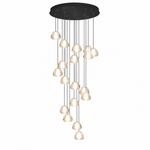 20-Light Bowl-shaped Staircase Lights - Black