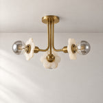 Ceiling 3-orb Alabaster – lights off