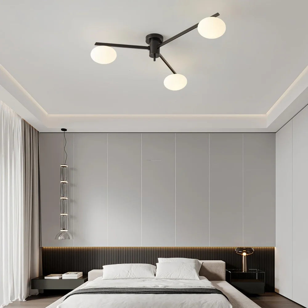Ceiling Lamp with 3/5/6 heads - Optimized, Semi Flush Mounts-1-Yiosilamp