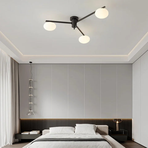 Ceiling Lamp with 3/5/6 heads - Optimized, Semi Flush Mounts-1-Yiosilamp