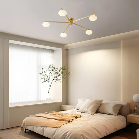 Ceiling Lamp with 3/5/6 heads - Optimized, Semi Flush Mounts-1-Yiosilamp