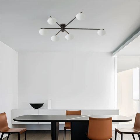 Ceiling Lamp with 3/5/6 heads - Optimized, Semi Flush Mounts-1-Yiosilamp