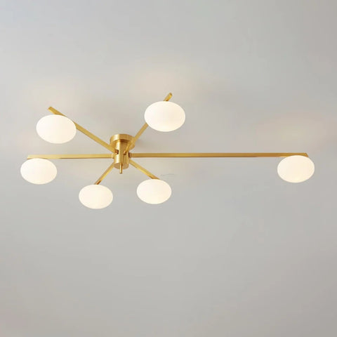 Ceiling Lamp with 3/5/6 heads - Optimized, Semi Flush Mounts-1-Yiosilamp