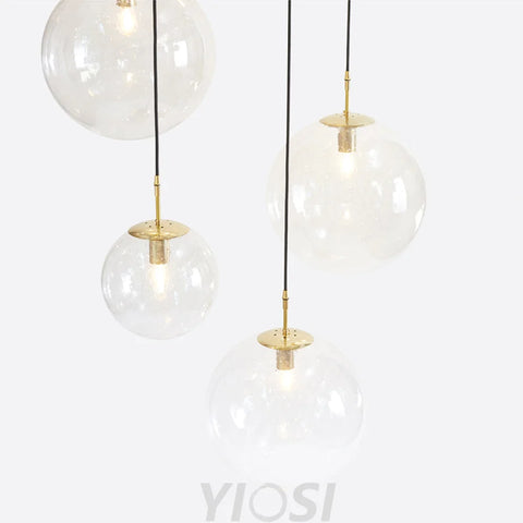 Celestial Glass Drop Chandelier Pendant Light For Living Room Staircase
