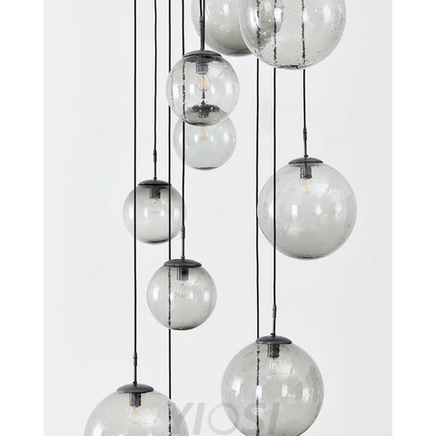 Celestial Glass Drop Chandelier Pendant Light For Living Room Staircase