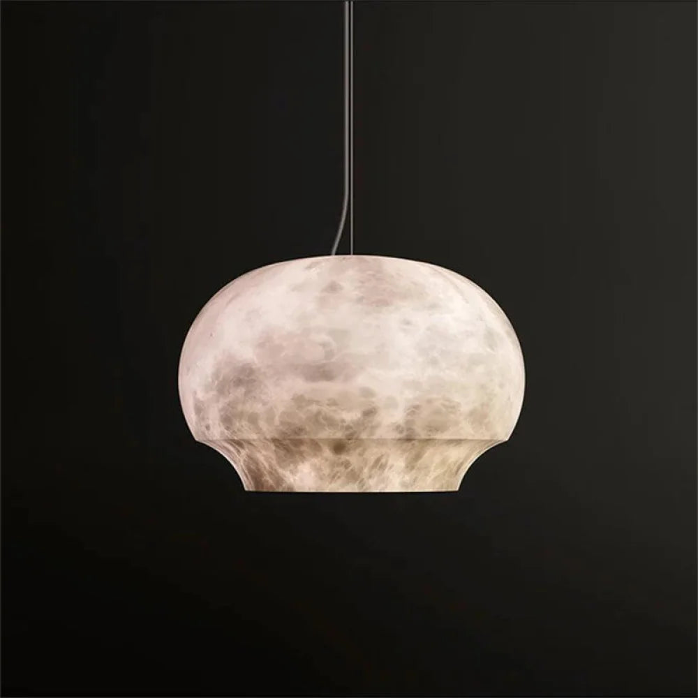 Celina Alabaster Dome Pendant Lighting Fixture Dining Light 10.2’’ D