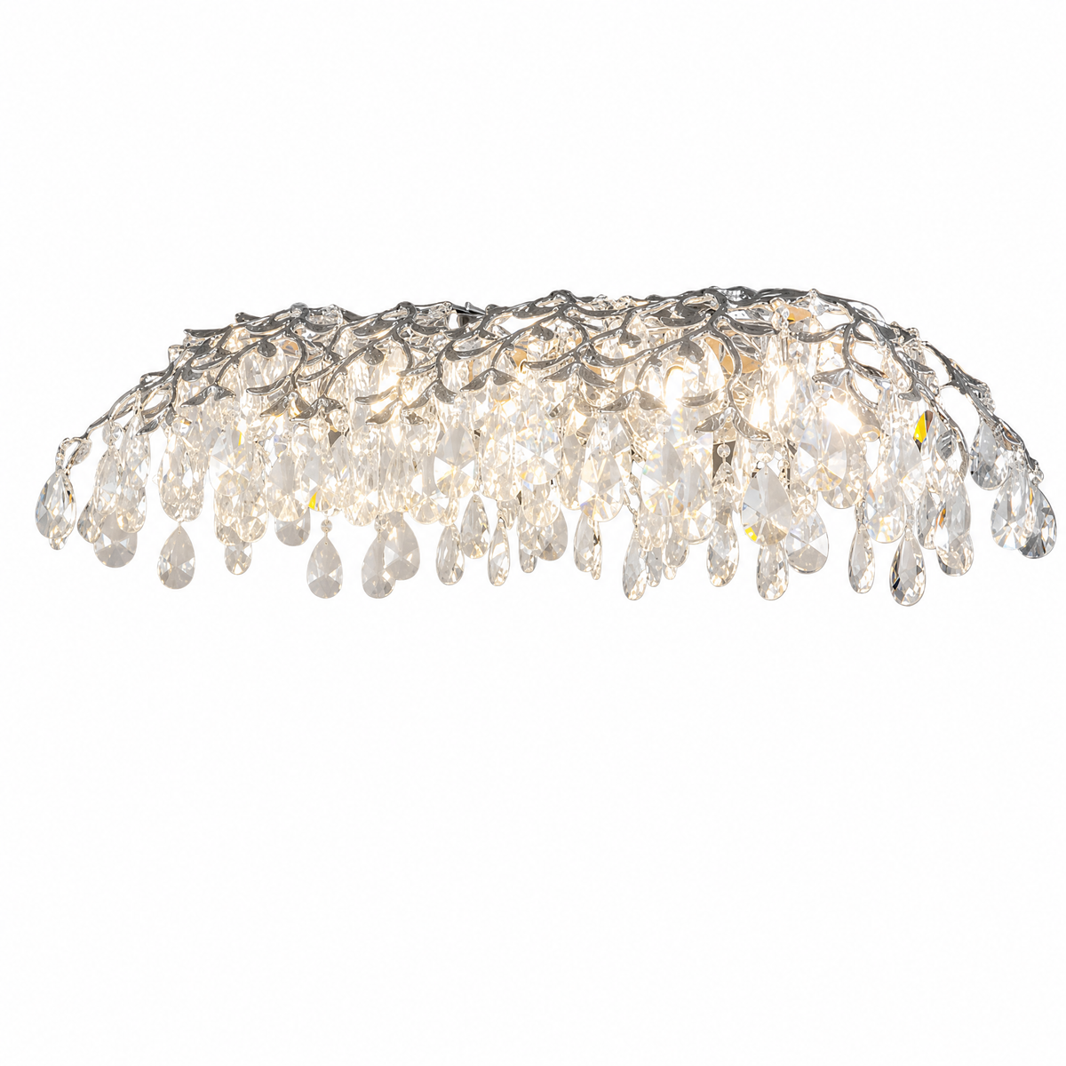 Ceramic Ginkgo Leaf - Pendant Light 1500 - Silver