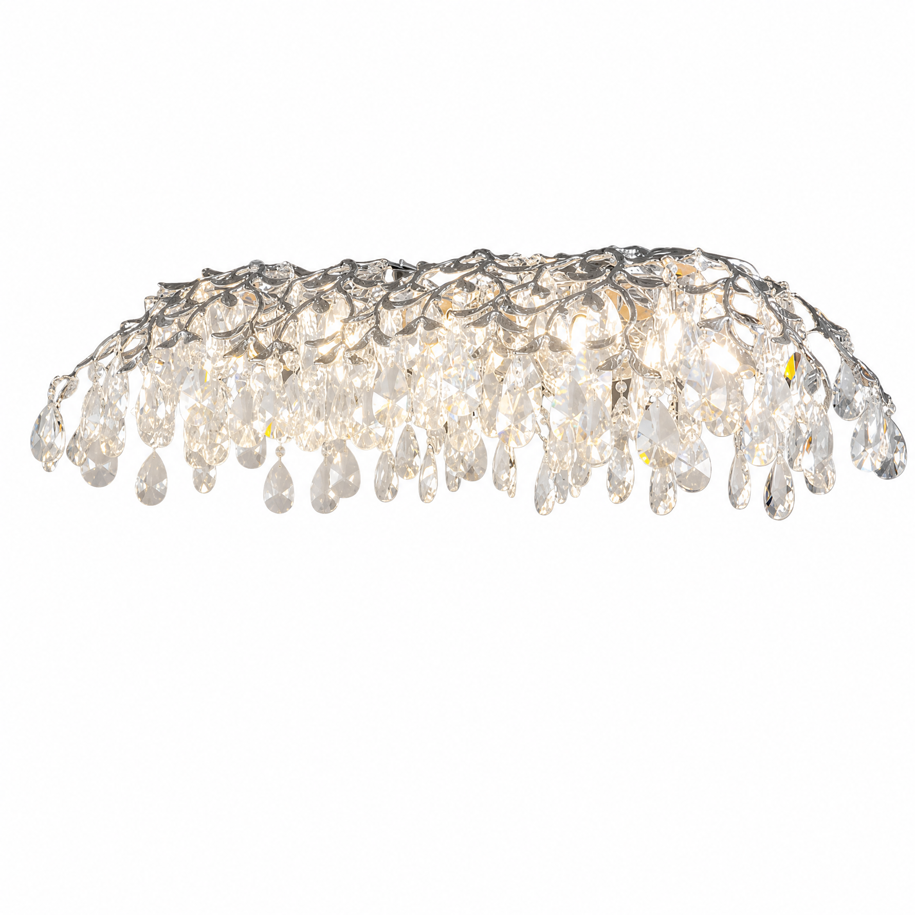 Ceramic Ginkgo Leaf - Pendant Light 1500 - Silver