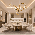 Cerchio Brass Ring Chandelier