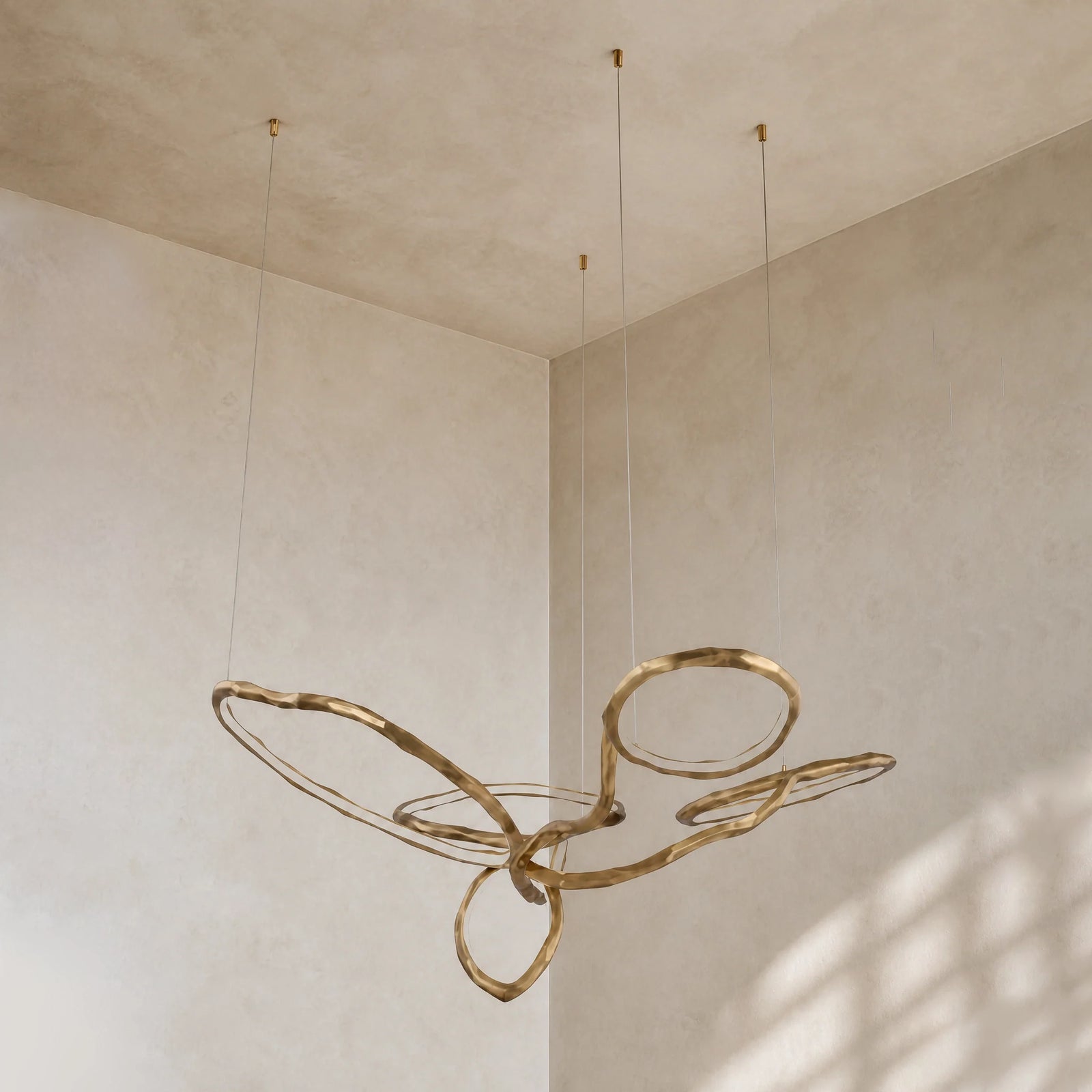 Cerchio Brass Ring Chandelier