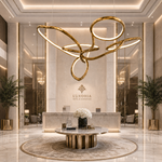 Cerchio Brass Ring Chandelier