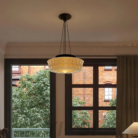Charles Edwards Pendant Light D14.2″(36cm) x H 7.1″(18cm) / Black & White Pendant light