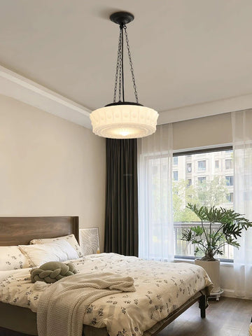 Charles Edwards Pendant Light D14.2″(36cm) x H 7.1″(18cm) / Black & White Pendant light