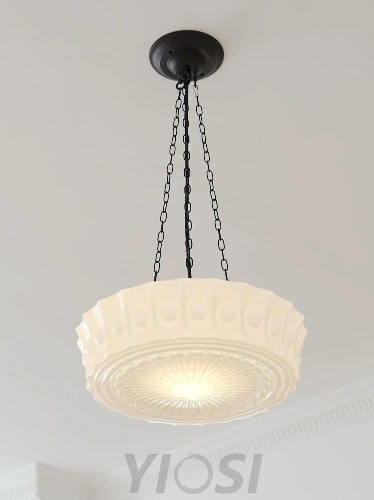 Charles Edwards Pendant Light D14.2″(36cm) x H 7.1″(18cm) / Black & White Pendant light