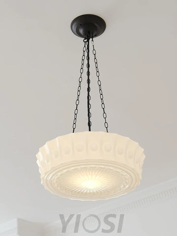 Charles Edwards Pendant Light D14.2″(36cm) x H 7.1″(18cm) / Black & White Pendant light