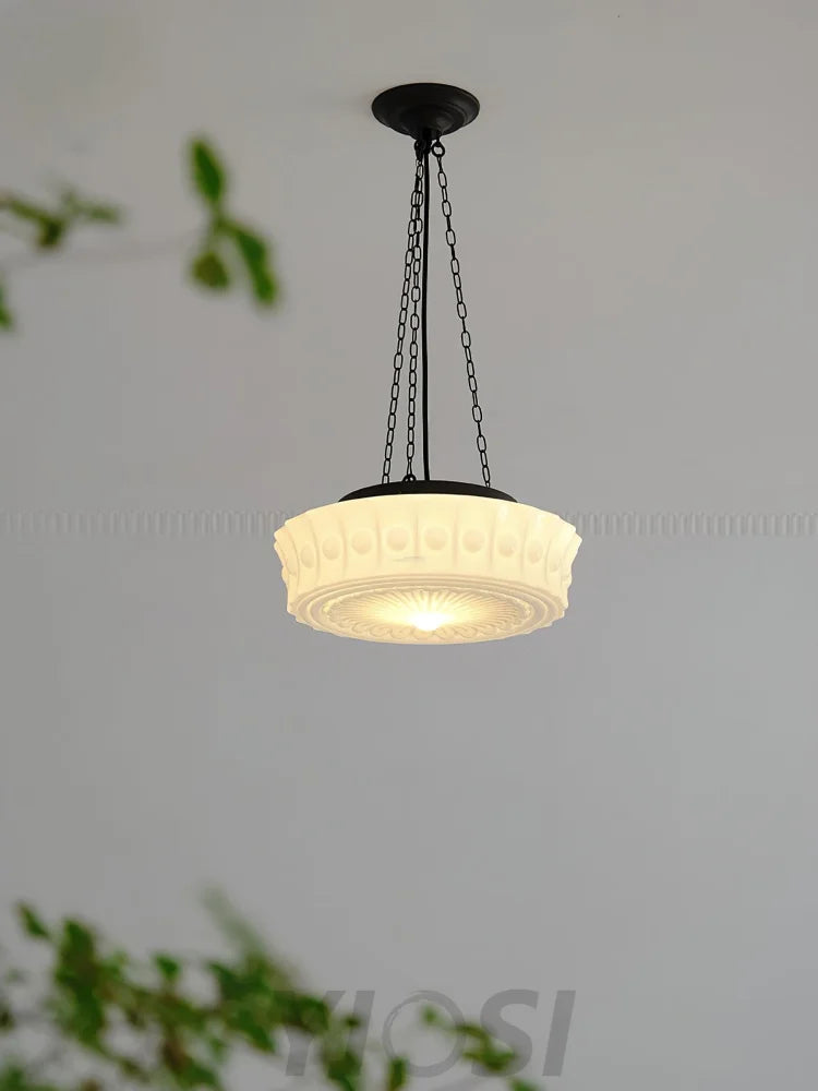 Charles Edwards Pendant Light D14.2″(36cm) x H 7.1″(18cm) / Black & White Pendant light