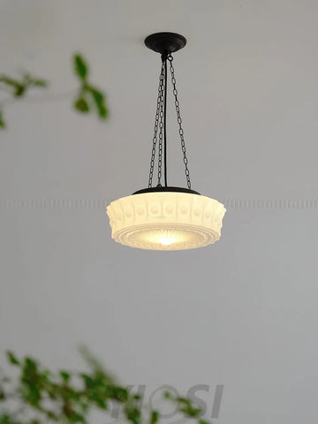 Charles Edwards Pendant Light D14.2″(36cm) x H 7.1″(18cm) / Black & White Pendant light