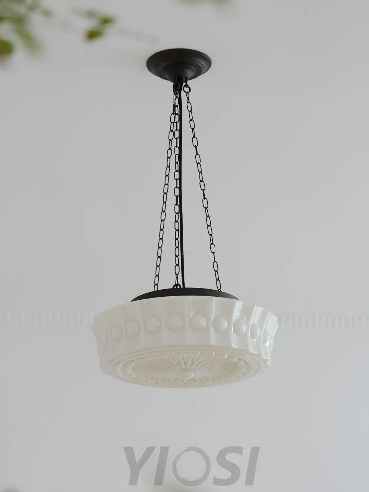 Charles Edwards Pendant Light D14.2″(36cm) x H 7.1″(18cm) / Black & White Pendant light