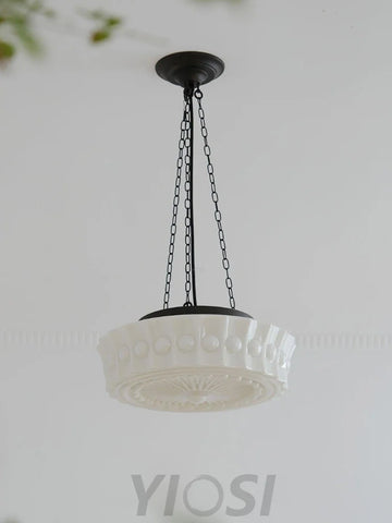 Charles Edwards Pendant Light D14.2″(36cm) x H 7.1″(18cm) / Black & White Pendant light