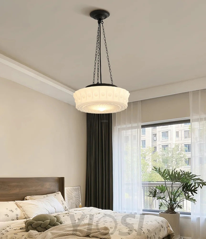 Charles Edwards Pendant Light D14.2″(36cm) x H 7.1″(18cm) / Black & White Pendant light