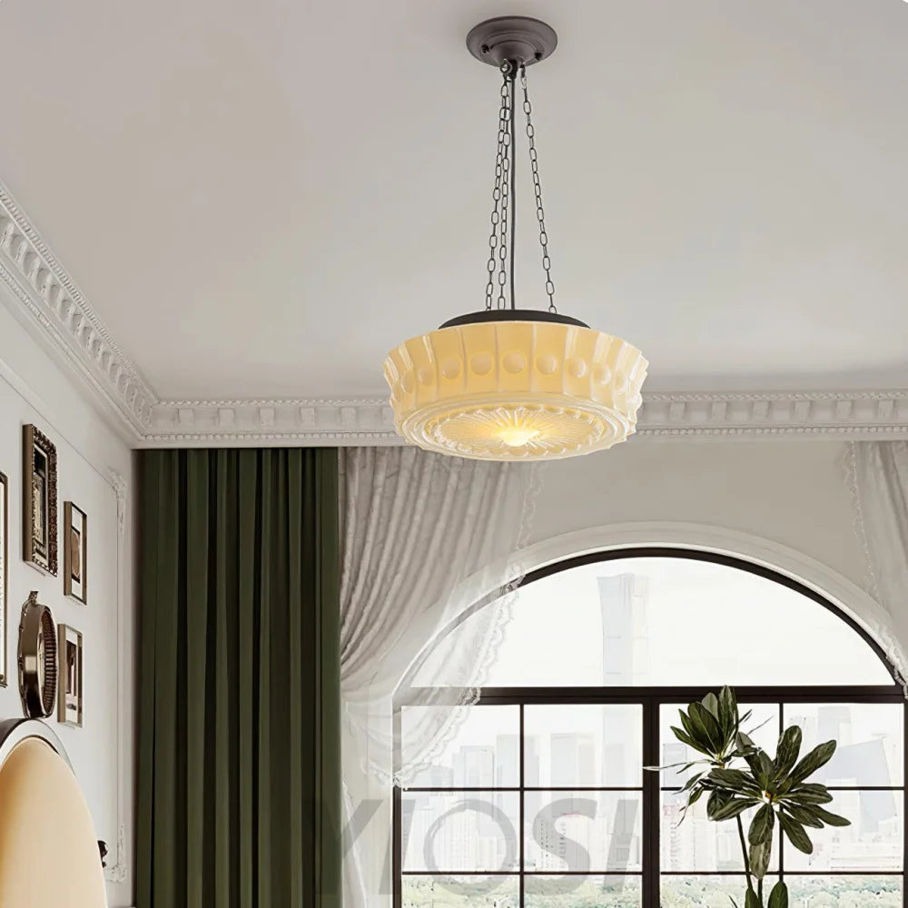 Charles Edwards Pendant Light D14.2″(36cm) x H 7.1″(18cm) / Black & White Pendant light
