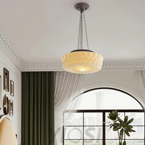 Charles Edwards Pendant Light D14.2″(36cm) x H 7.1″(18cm) / Black & White Pendant light