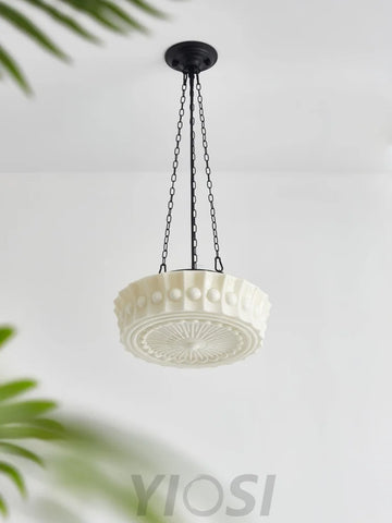Charles Edwards Pendant Light D14.2″(36cm) x H 7.1″(18cm) / Black & White Pendant light
