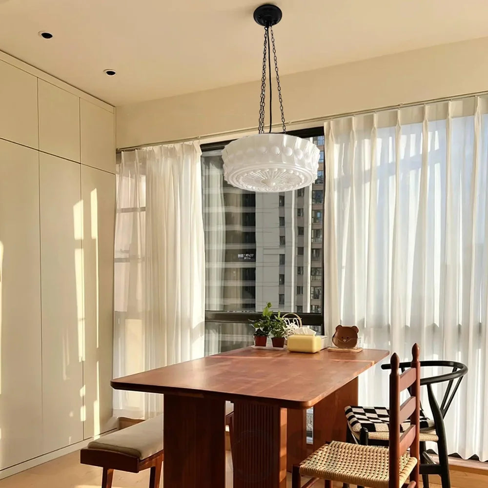 Charles Edwards Pendant Light D14.2″(36cm) x H 7.1″(18cm) / Black & White Pendant light